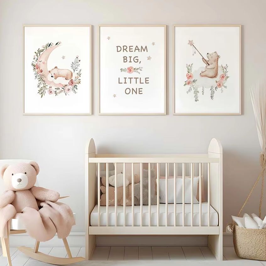 Baby Boy Nursery Quotes - Obraz na płótnie do pokoju dziecięcego,