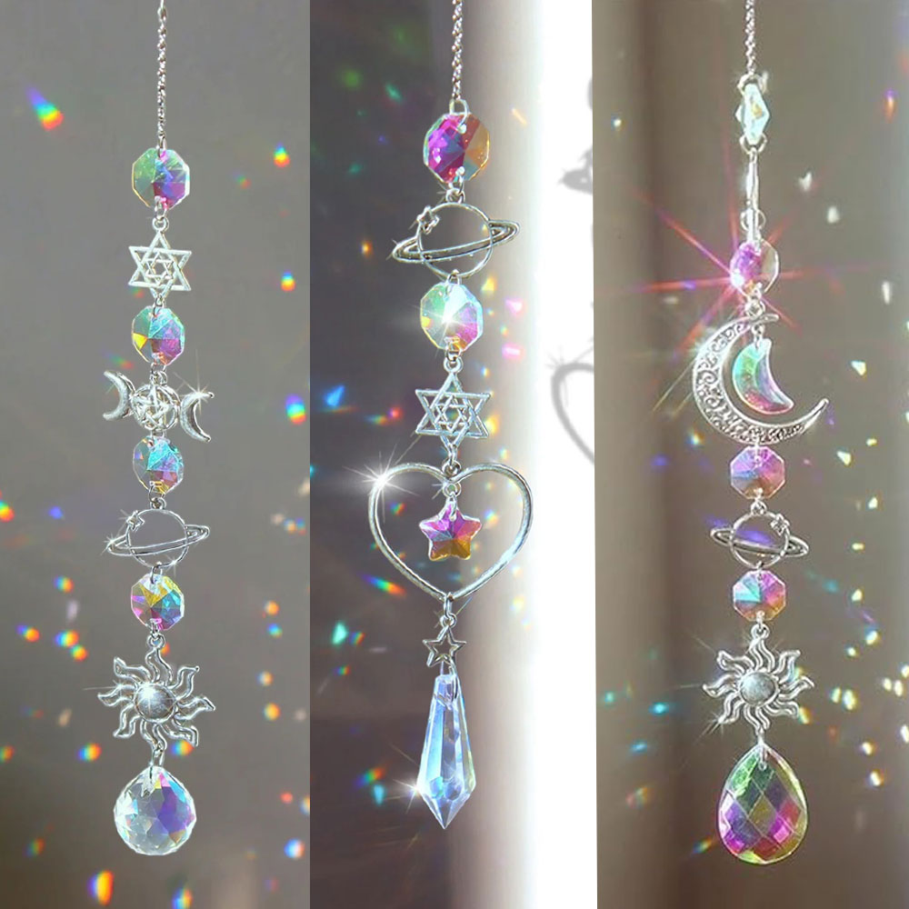 Baby Nursery Decor Girl - Crystal Wind Chime Rainbow Maker Sun