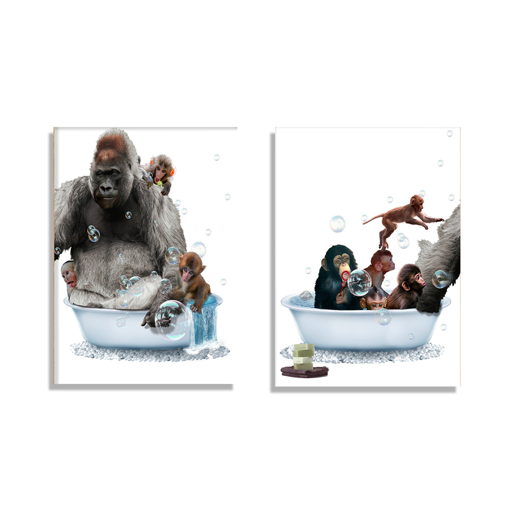 Baby Nursery Zoo Animals - Obrazek do pokoju dziecięcego z gorlą,