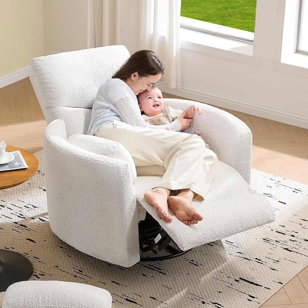 Rocking Chair Nursery - Elektryczny fotel rozkładany do pokoju dziecięcego