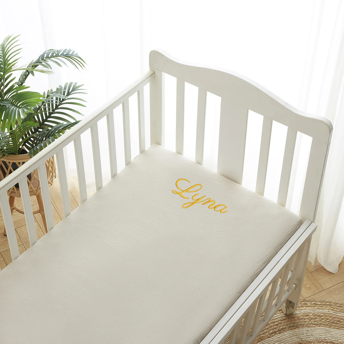 Baby Nursery Sale - Spersonalizowana nazwa haftowane muślin pościel niemowlęca