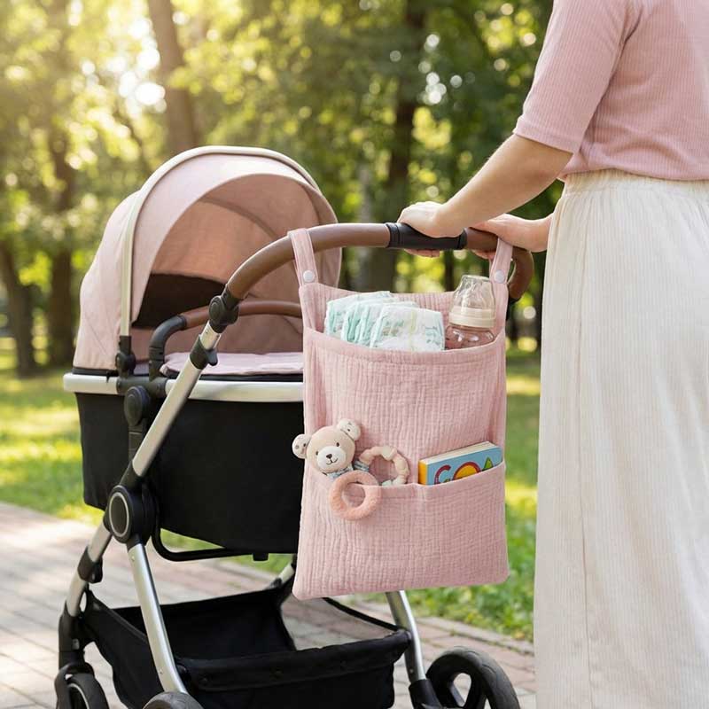 Baby Nursery Storage - Torba do wózka dziecięcego z czystej