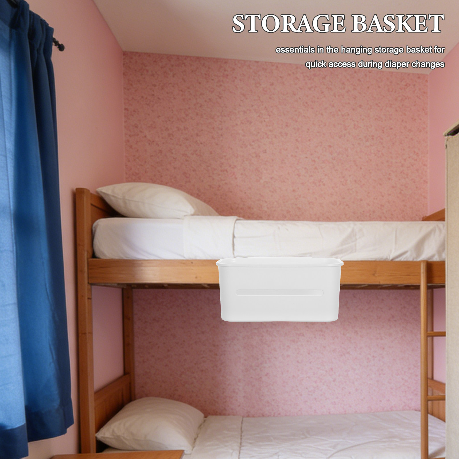 Baby Nursery Storage - Wiszący kosz do przechowywania przy łóżeczku,
