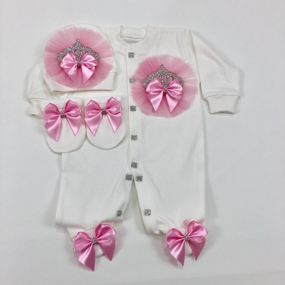 Baby Nursery Outfits - 3szt Newborn Baby Coming Home Outfit