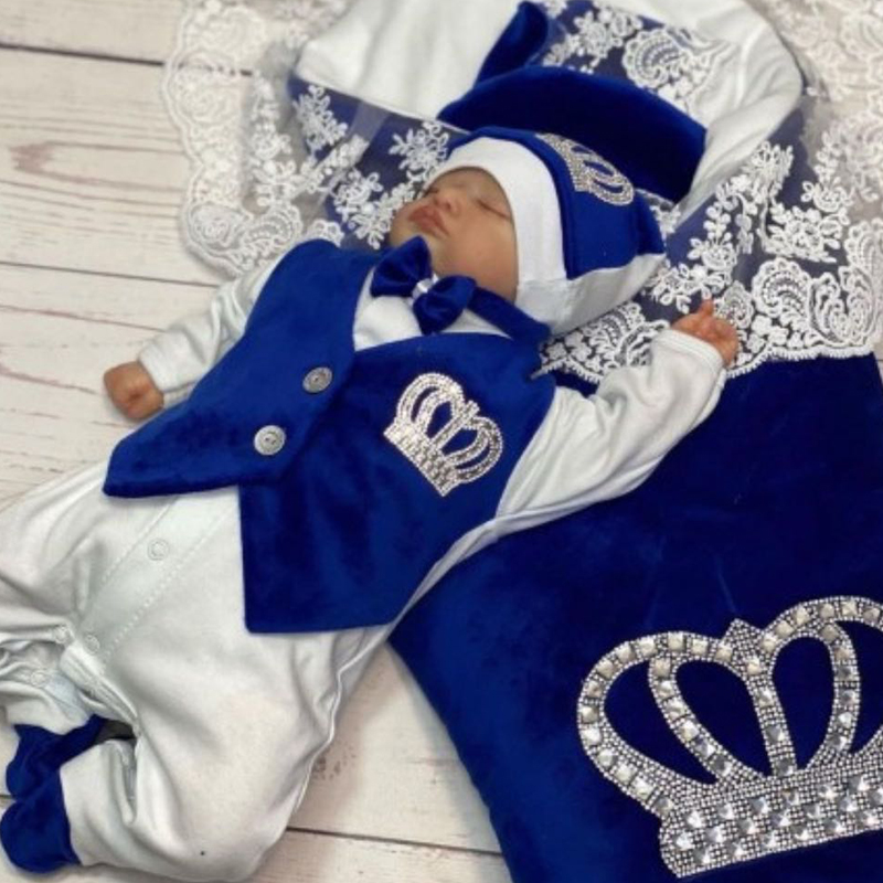 Baby Nursery Outfits - Zestaw strojów dla niemowląt Royal Blue