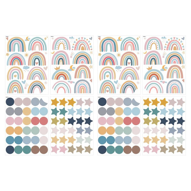 Baby Nursery Wallpaper Girl - Naklejki ścienne A44Z-Boho Rainbow, tęczowe naklejki