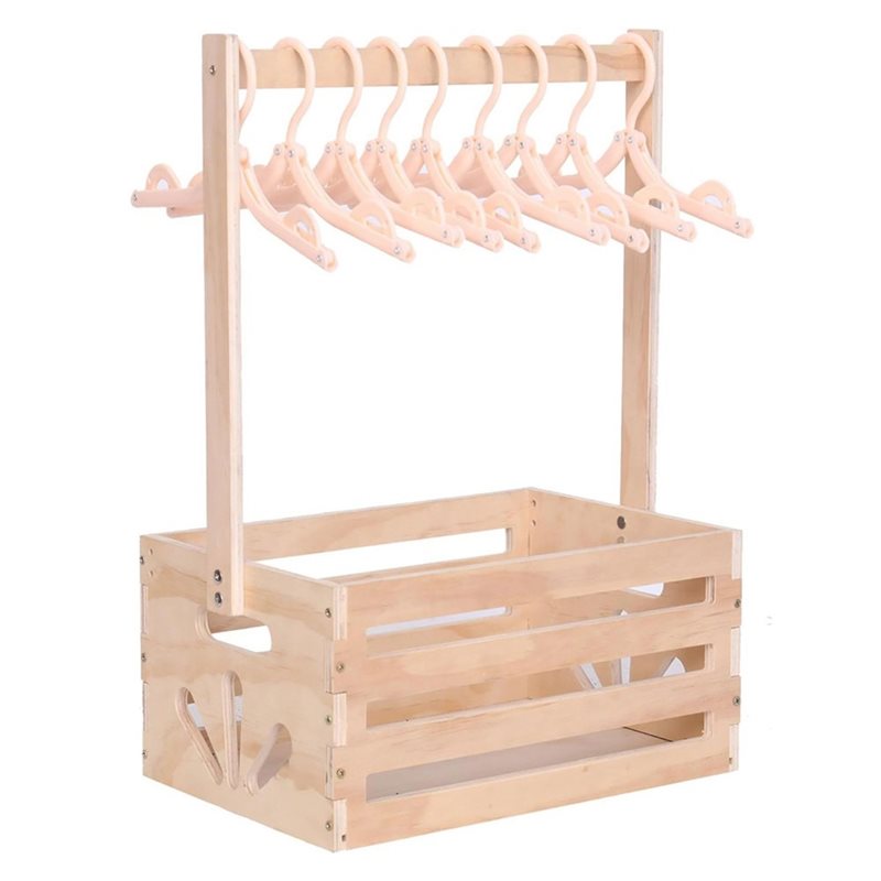 Baby Nursery Storage - Drewniany kosz na prezenty na baby