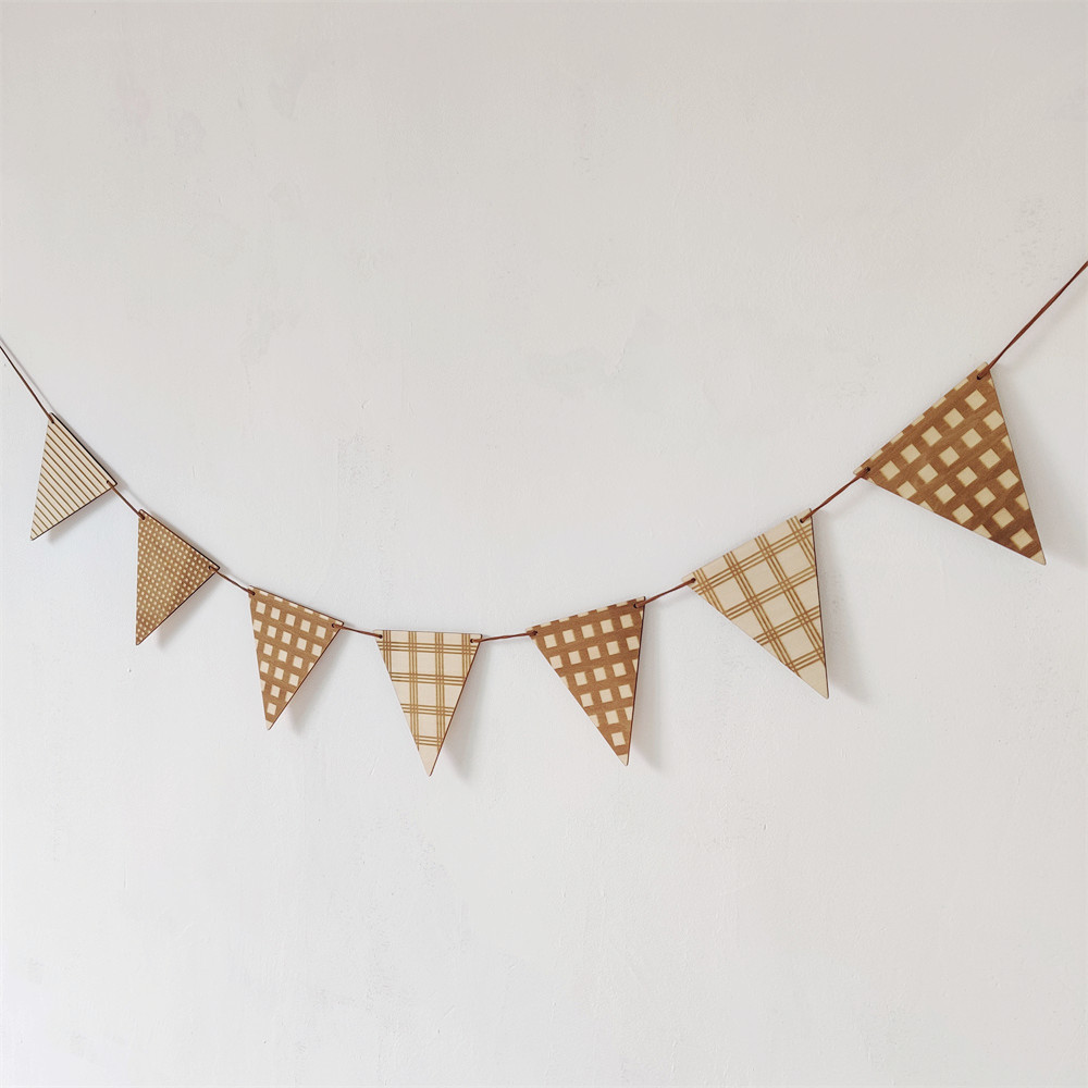 Baby Nursery Garland - INS Nordic drewniana gwiazda koraliki Garland