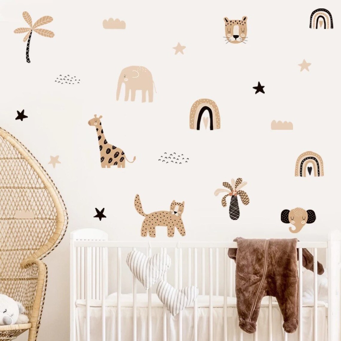 Baby Nursery Decor Girl - Naklejki do pokoju dziecięcego w stylu