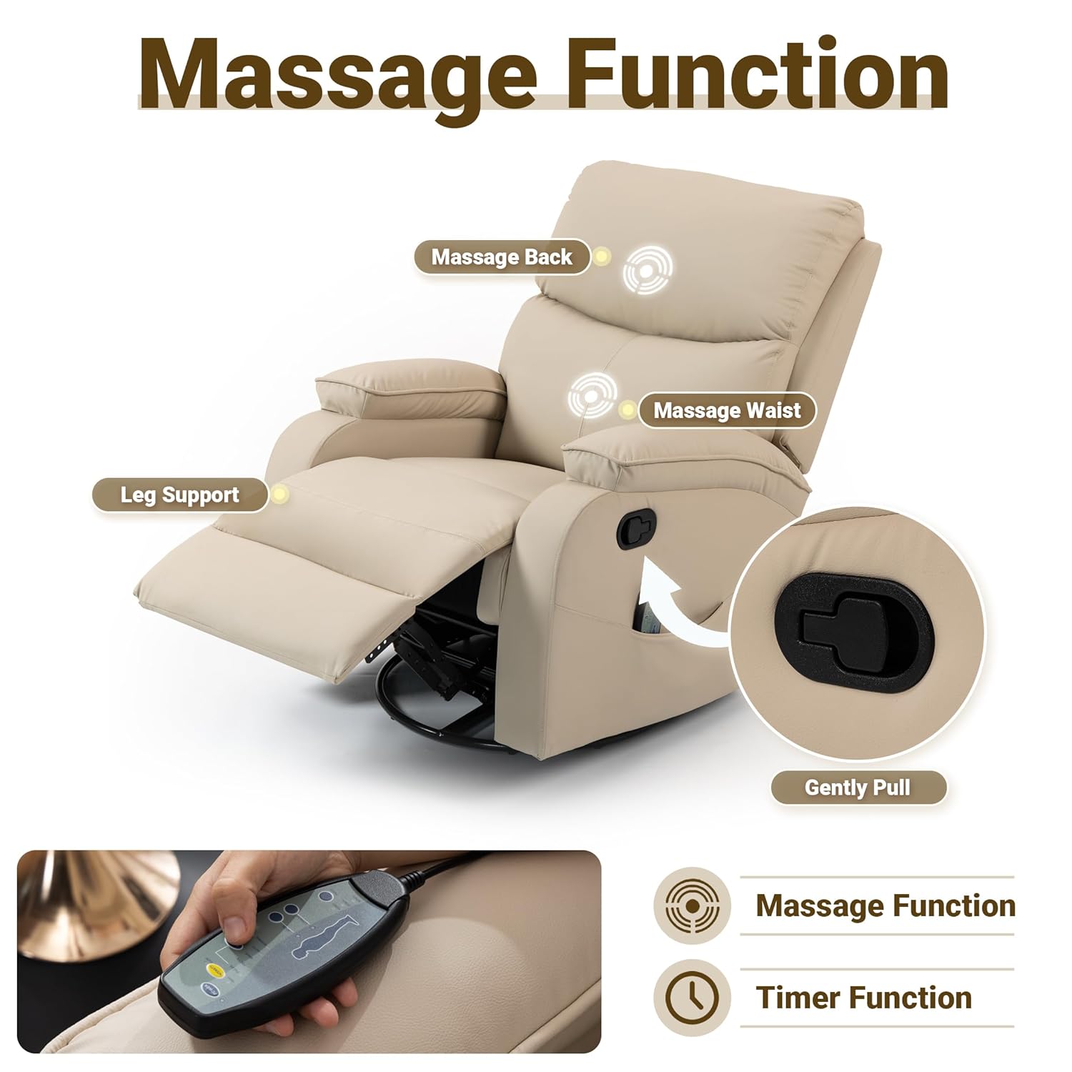 360 °   Fotel masujący obrotow – Rocking Chair Nursery recenzja i cena