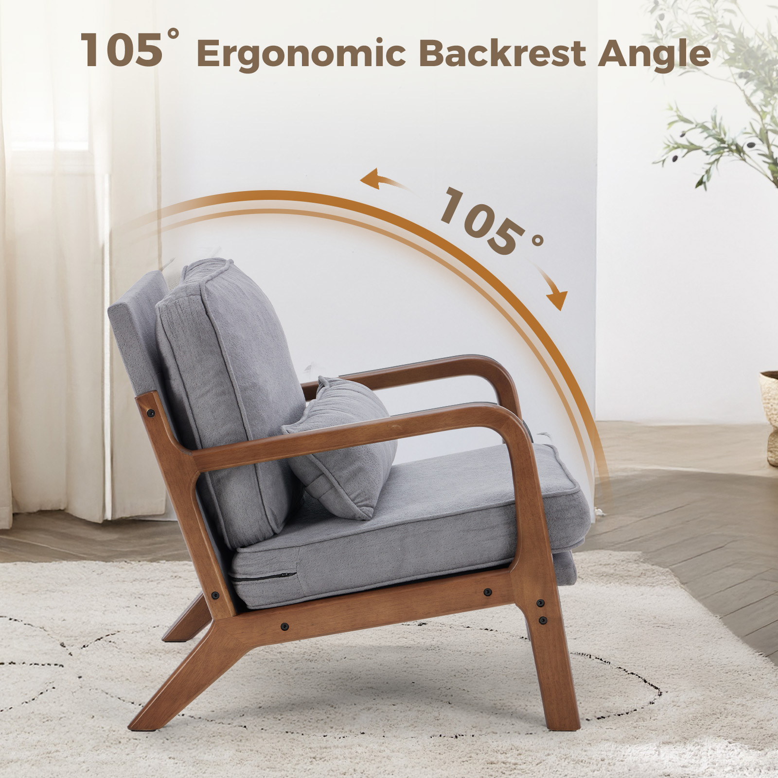 Krzesło JHK w stylu mid-centur – Rocking Chair Nursery recenzja i cena