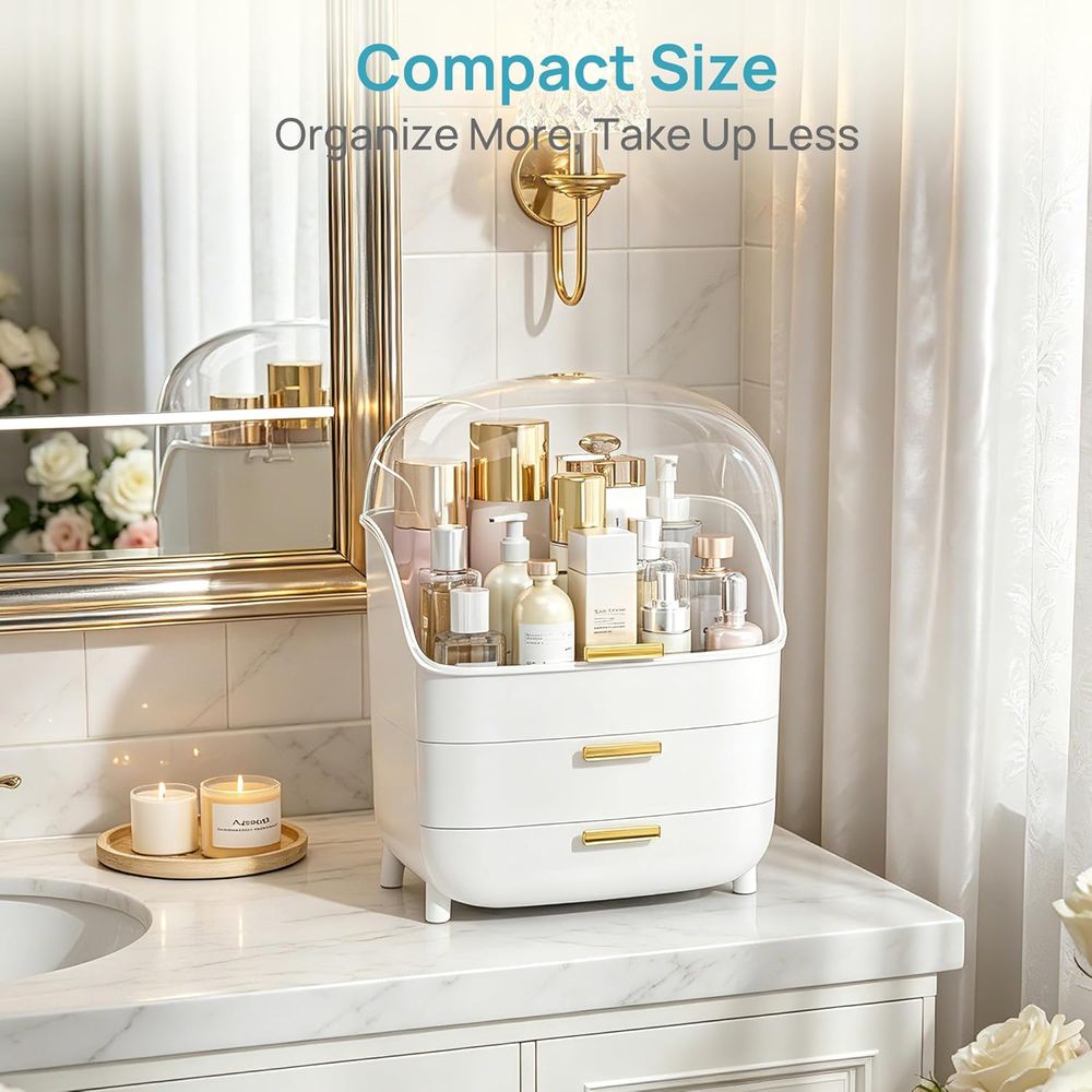 3-poziomowy organizer na kosme – Drawer Dresser White recenzja i cena