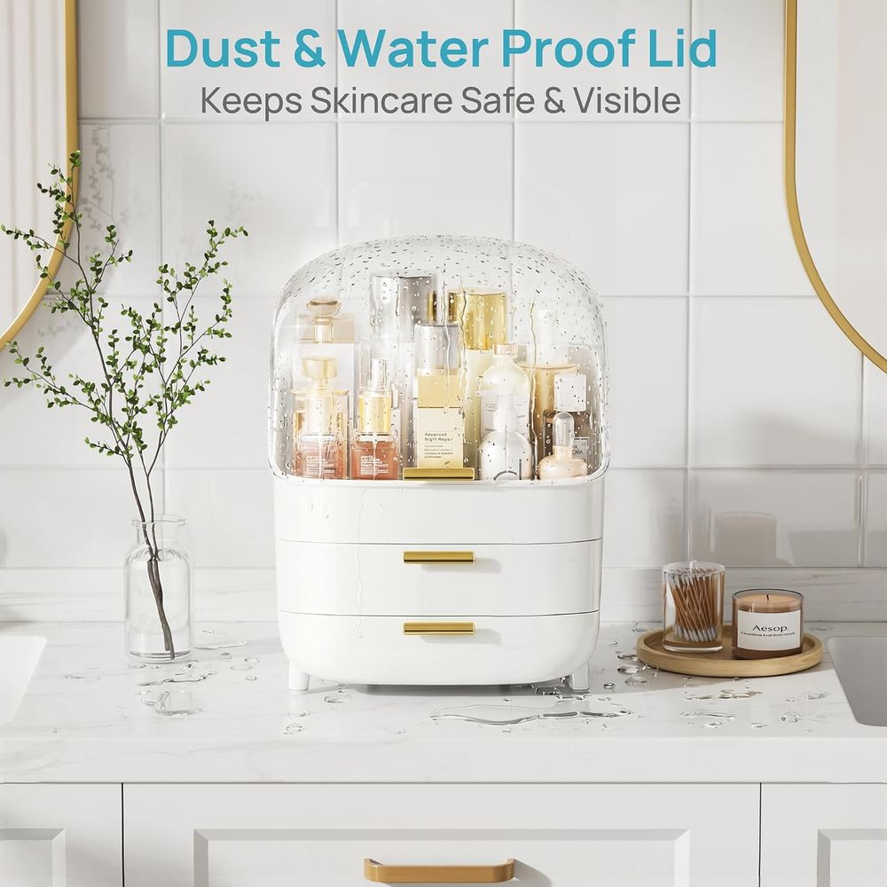 3-poziomowy organizer na kosme – Drawer Dresser White recenzja i cena
