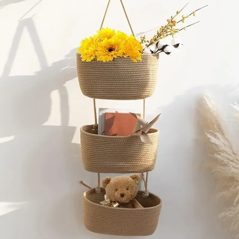 3-poziomowy kosz wiszący z tka – Baby Nursery Hooks recenzja i cena