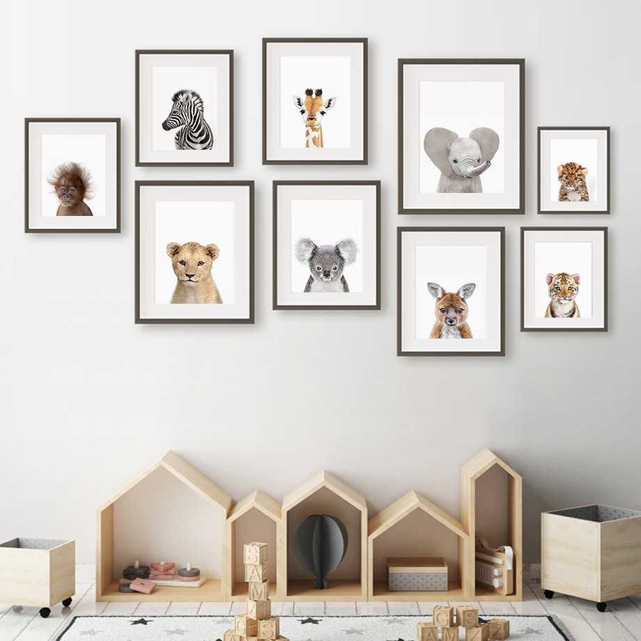Dekoracje ścienne do pokoju dz – Baby Nursery Zoo Animals recenzja i cena