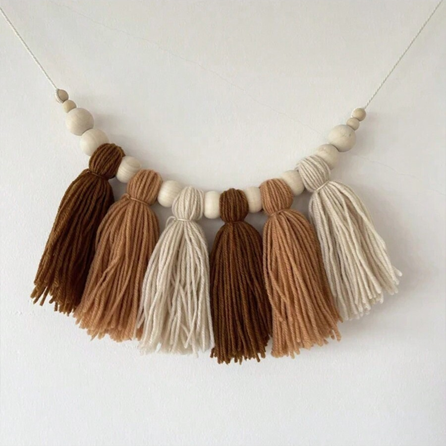 Boho bawełniana girlanda z frę – Baby Nursery Garland recenzja i cena
