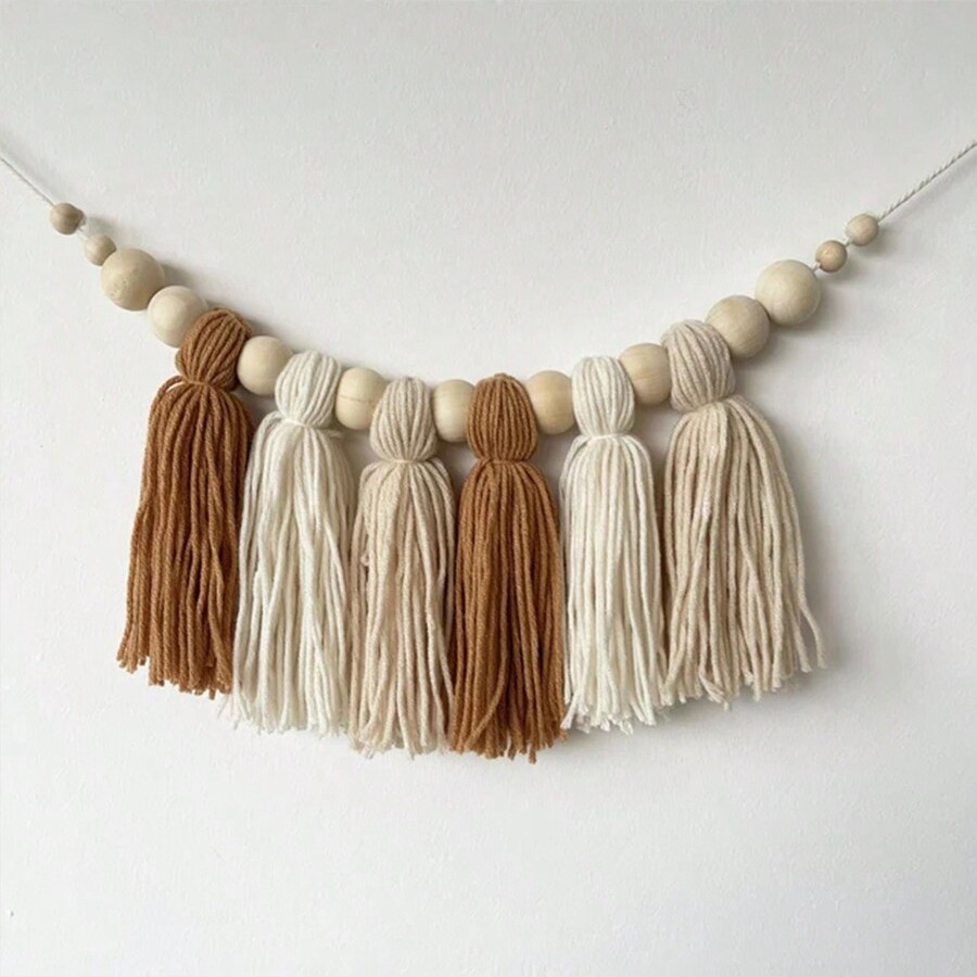 Boho bawełniana girlanda z frę – Baby Nursery Garland recenzja i cena