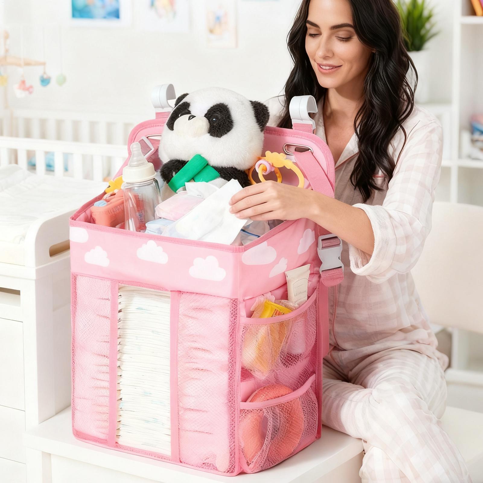 Organizer na pieluchy do łóżec – Baby Nursery Storage recenzja i cena