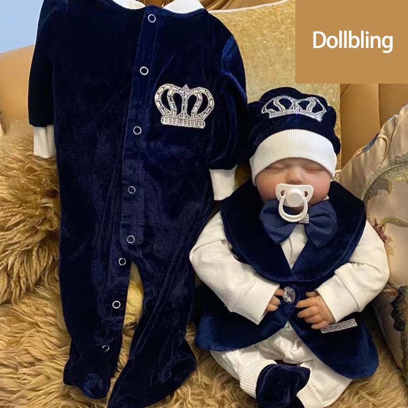 Dollbling Royal Blue Velvet Ba – Baby Nursery Outfits recenzja i cena