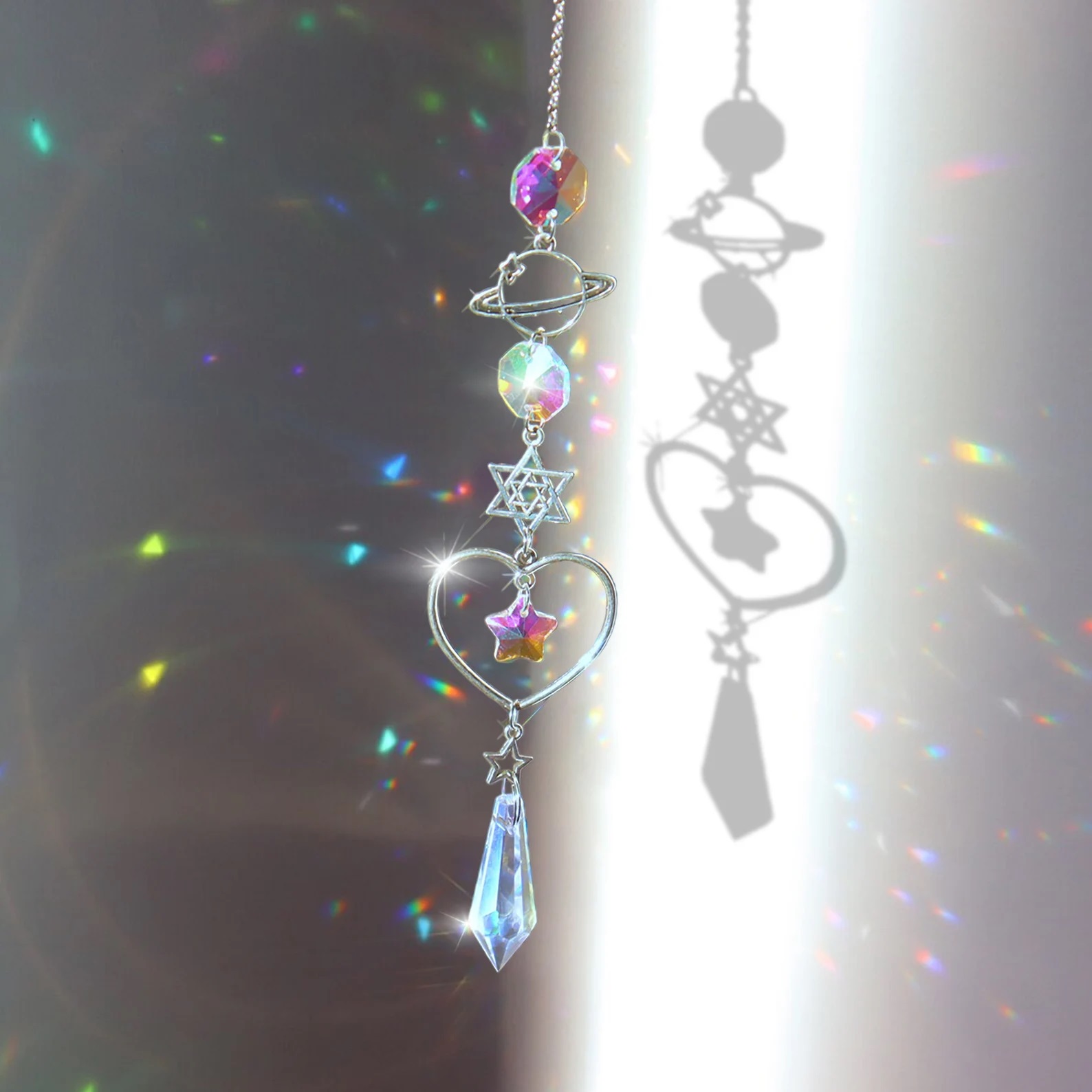 Crystal Wind Chime Rainbow Mak – Baby Nursery Decor Girl recenzja i cena