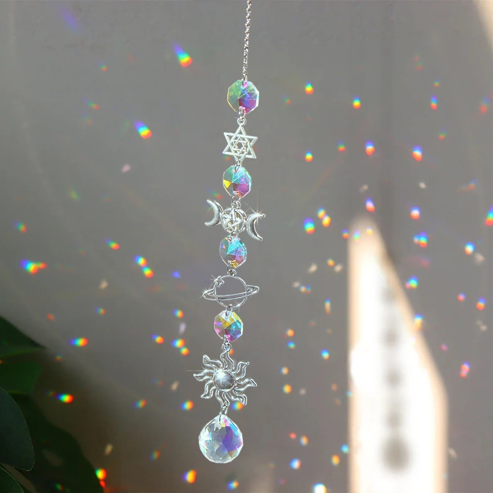 Crystal Wind Chime Rainbow Mak – Baby Nursery Decor Girl recenzja i cena