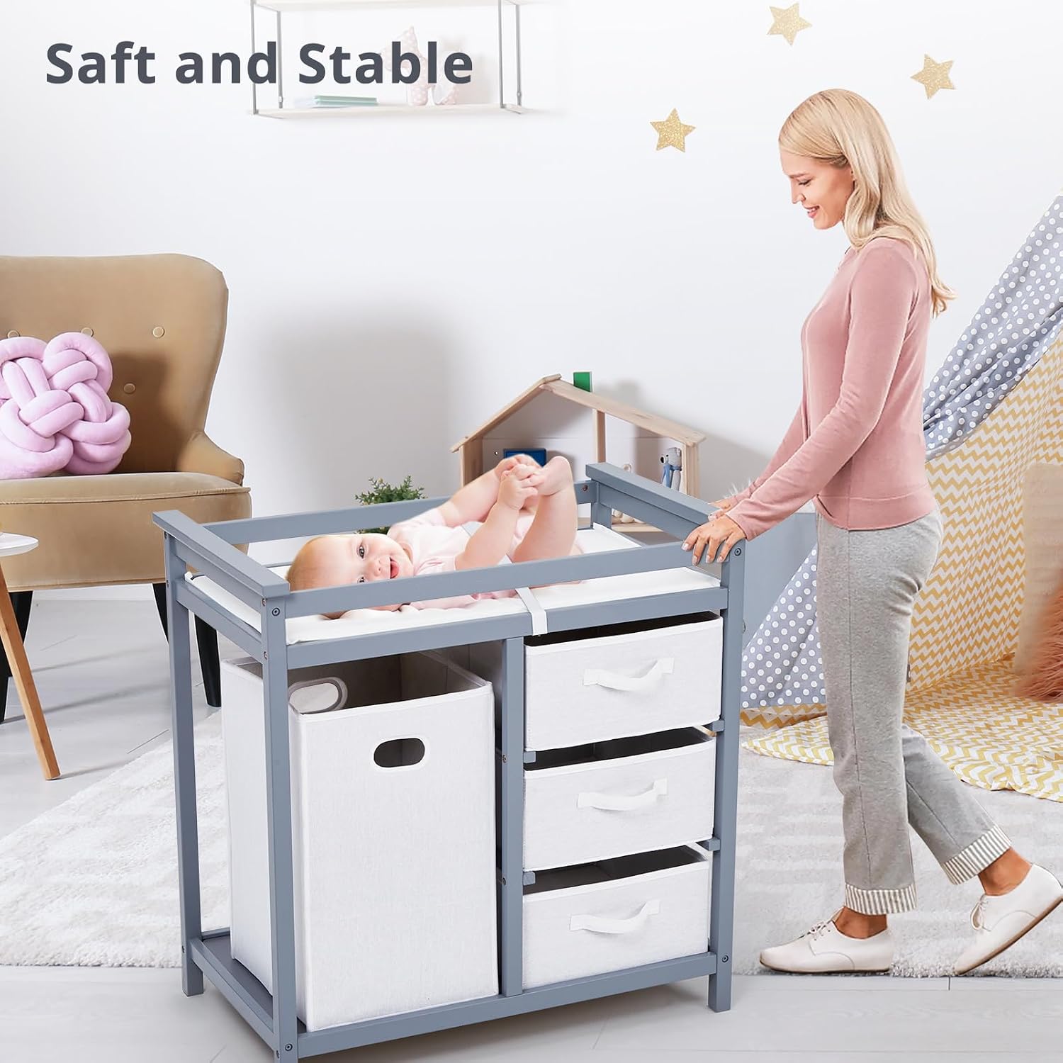 Stół do przewijania dziecka z  – Baby Nursery Unit recenzja i cena