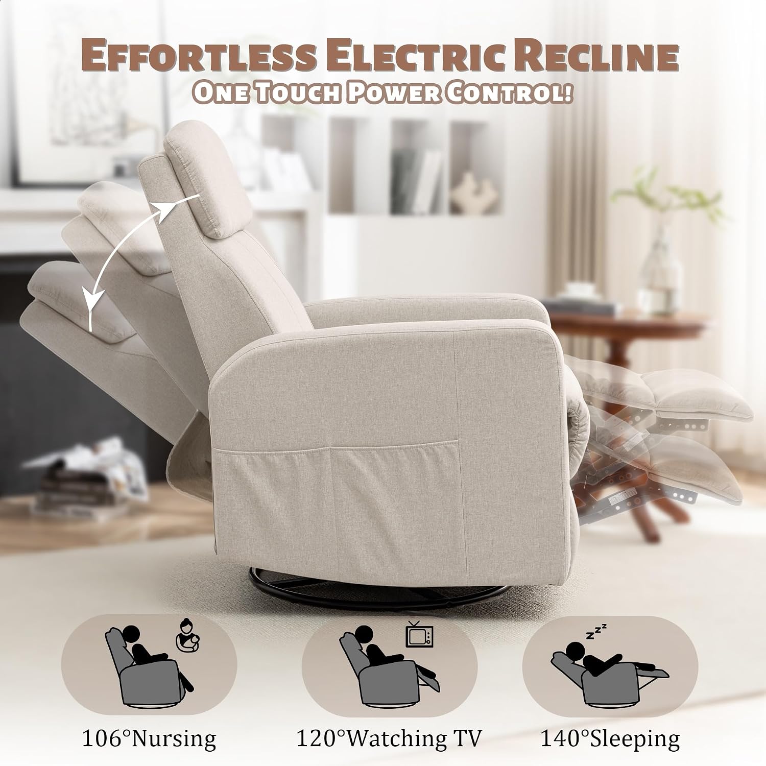 Fotel rozkładany z funkcją wst – Rocking Chair Nursery recenzja i cena