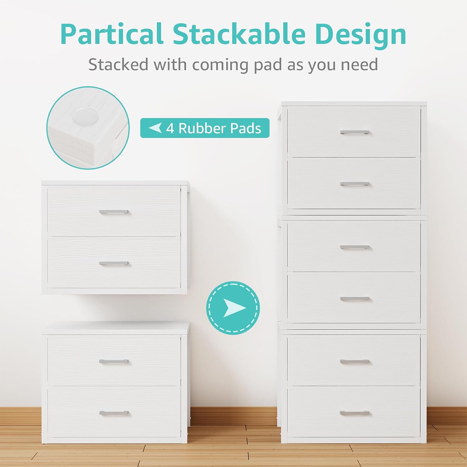 Nowoczesna komoda z 2 szuflada – Drawer Dresser White recenzja i cena