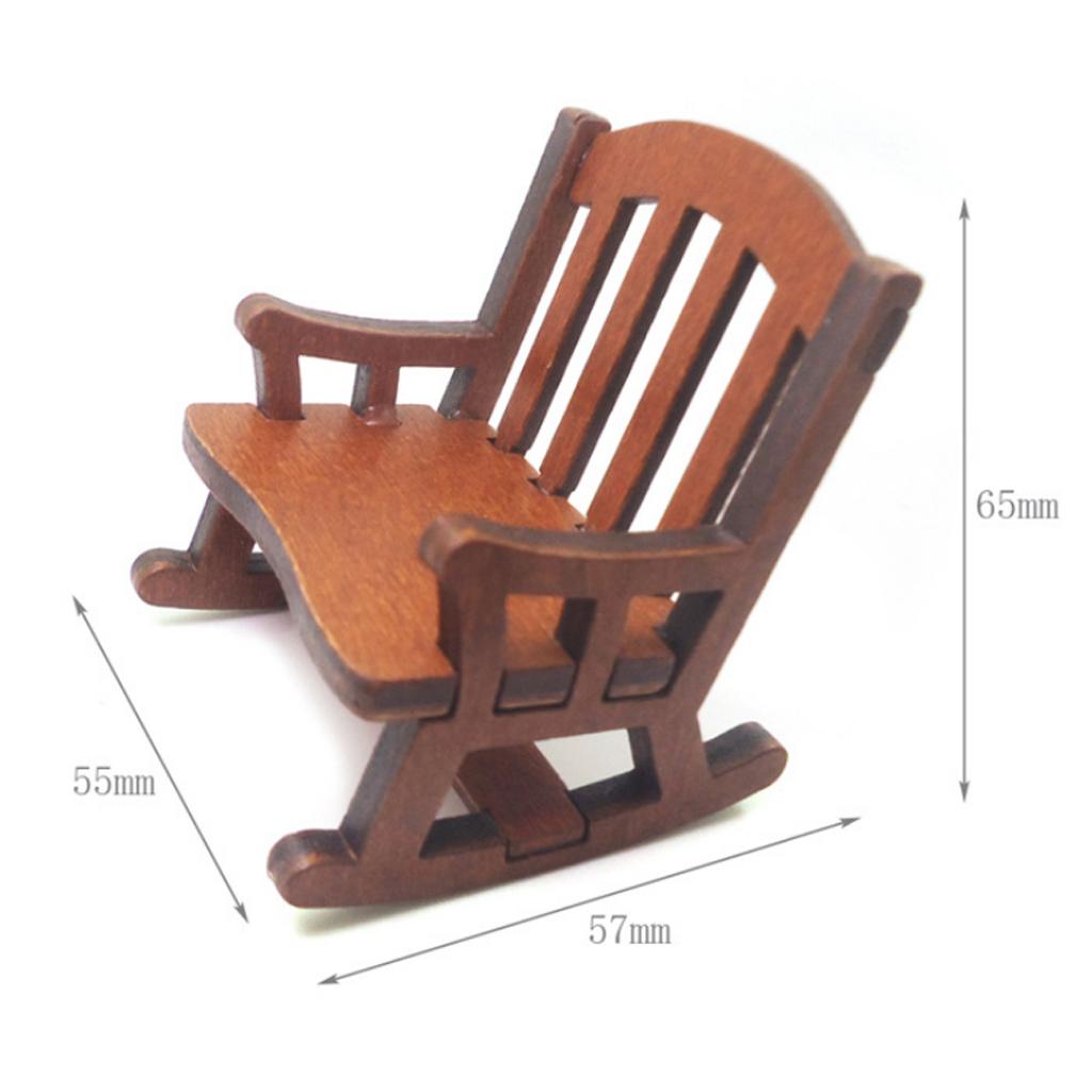 Drewniany miniaturowy fotel bu – Rocking Chair Nursery recenzja i cena