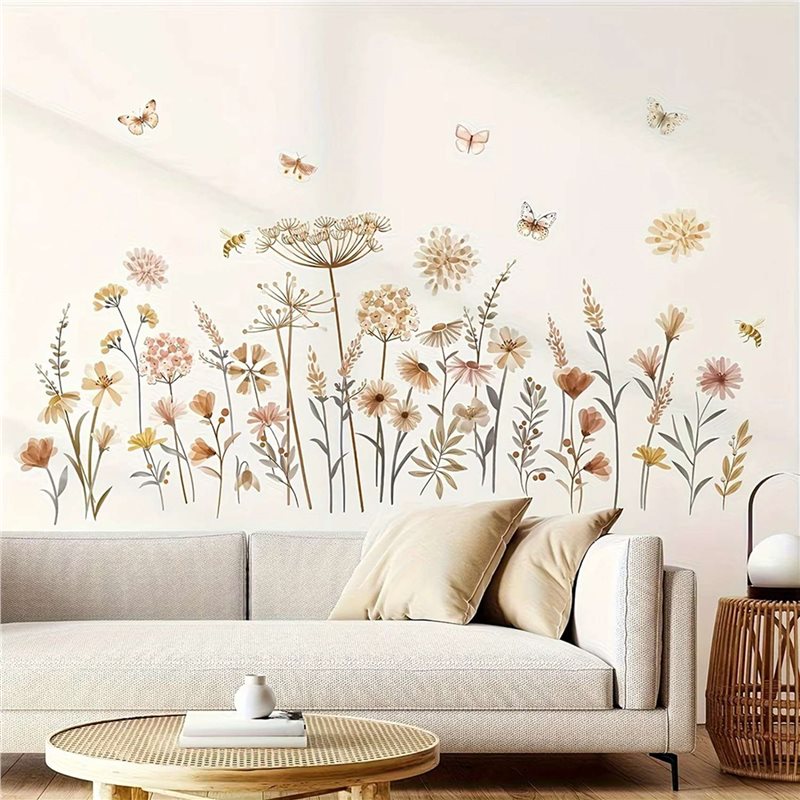 【EFFICIENT】2X Naklejki ścienne – Baby Nursery Wallpaper Girl recenzja i cena