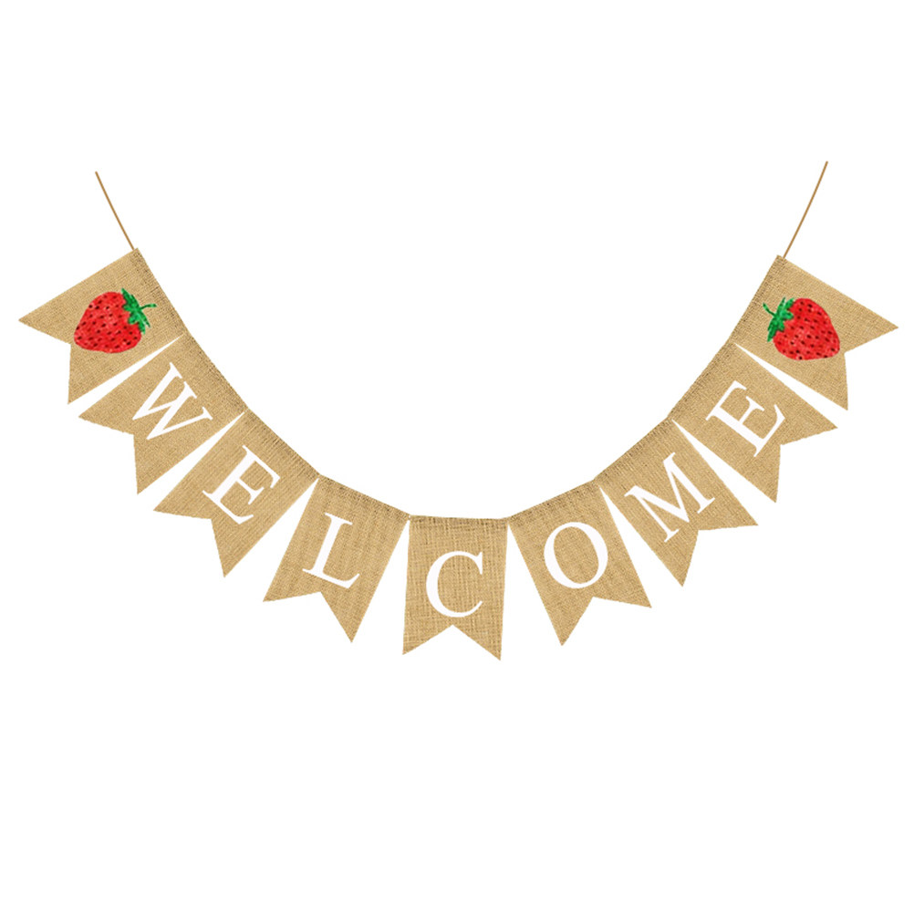 Baner lniany na baby shower z  – Baby Nursery Garland recenzja i cena