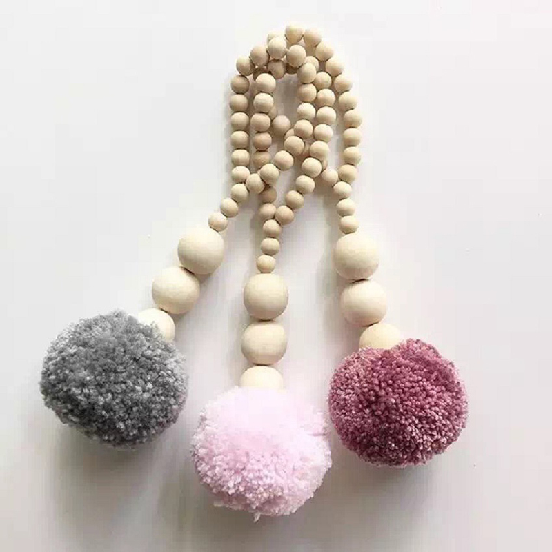 Drewniane koraliki Tassel piłk – Baby Nursery Garland recenzja i cena