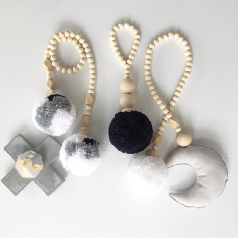 Drewniane koraliki Tassel piłk – Baby Nursery Garland recenzja i cena