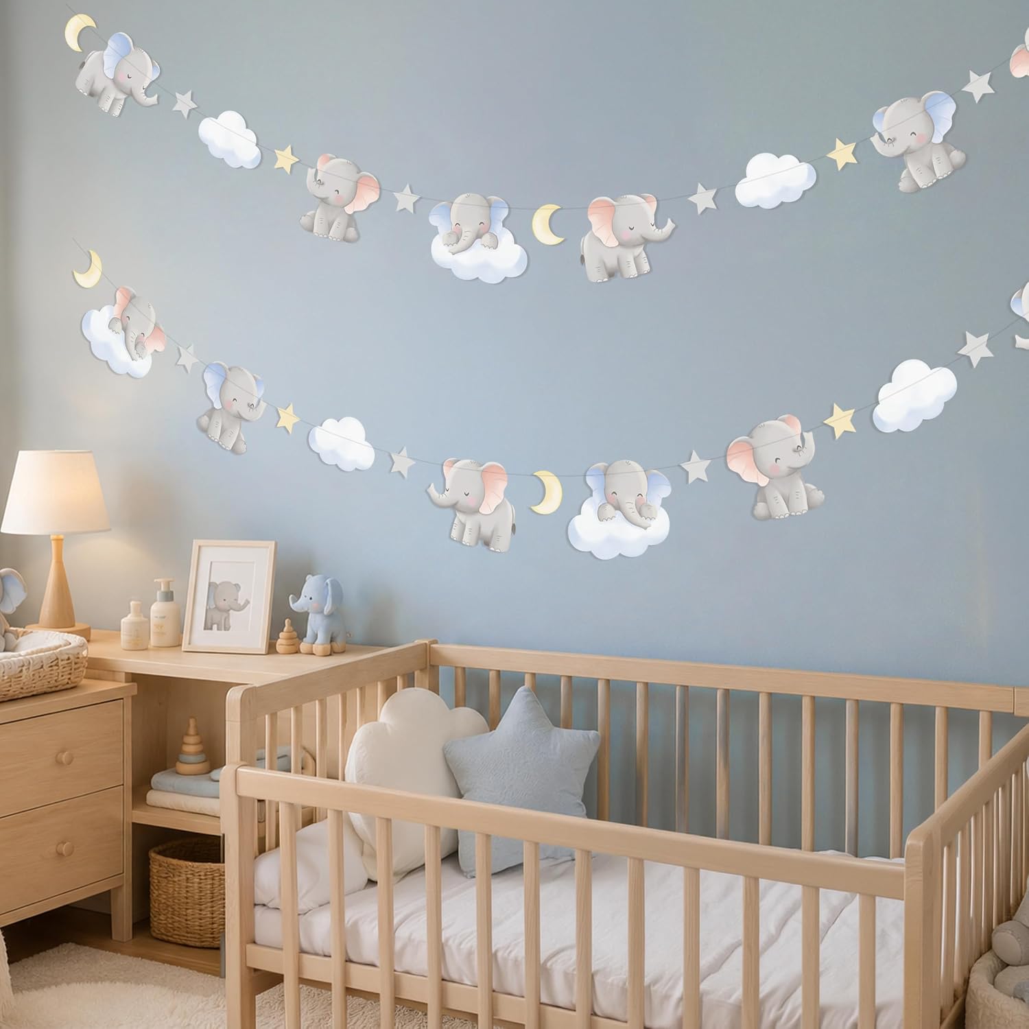 2 szt. Urocza girlanda ze słon – Baby Nursery Garland recenzja i cena