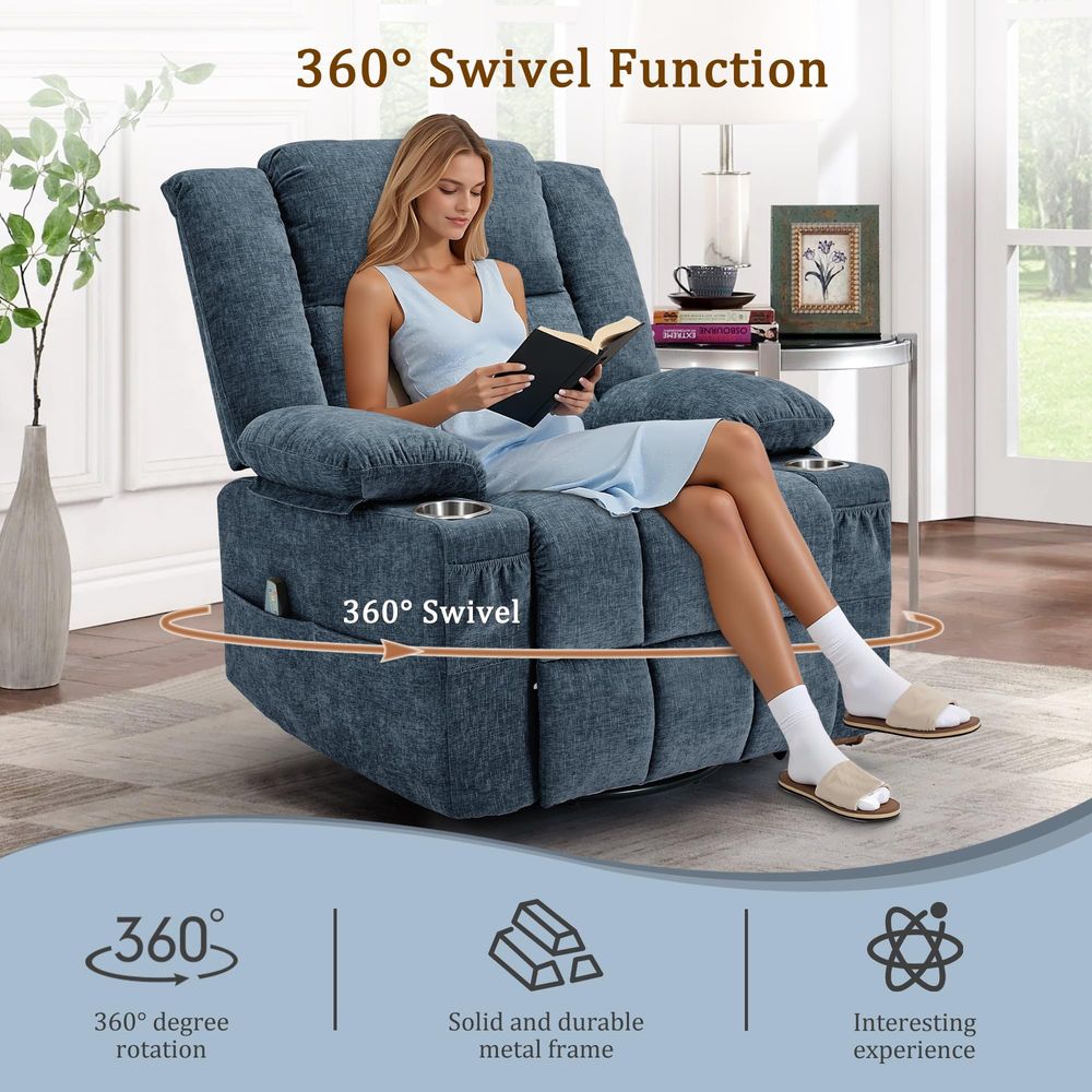 Fotel obrotowy 360° z funkcją  – Rocking Chair Nursery recenzja i cena