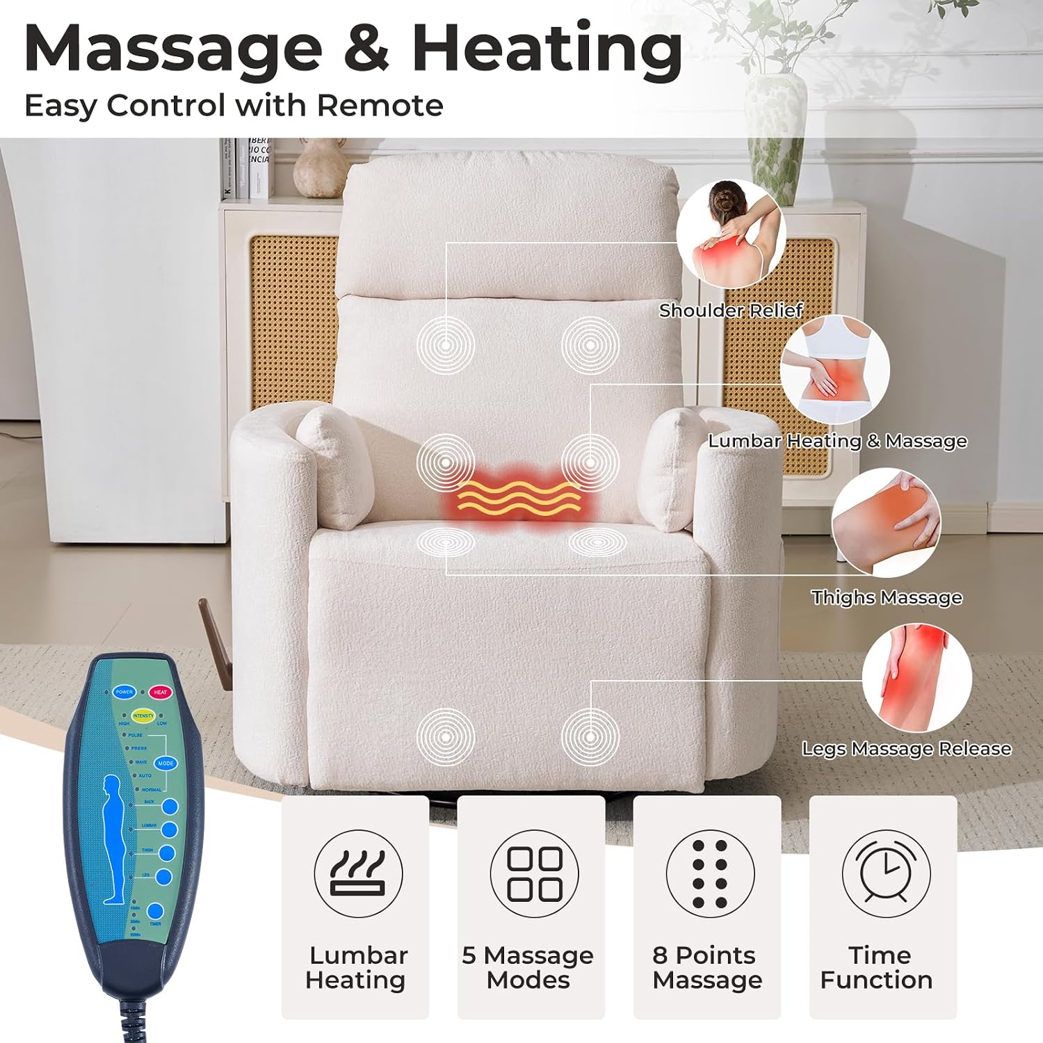 Duży obrotowy fotel rozkładany – Rocking Chair Nursery recenzja i cena