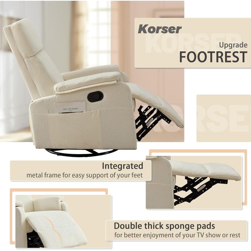 Fotel rozkładany, fotel obroto – Rocking Chair Nursery recenzja i cena