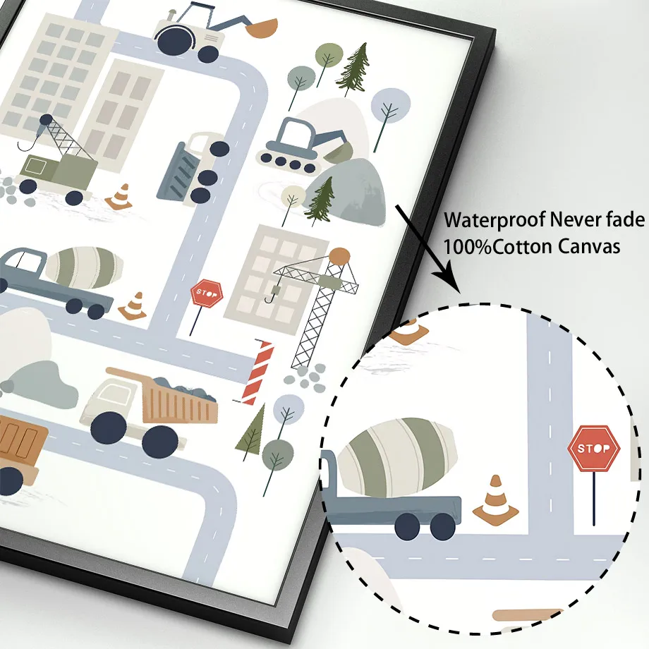 Traktor Ciężarówka Koparka Spy – Baby Boy Nursery Quotes recenzja i cena