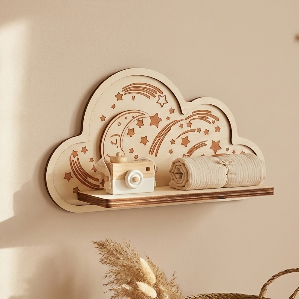 Drewniana półka ścienna w kszt – Baby Nursery Hooks recenzja i cena