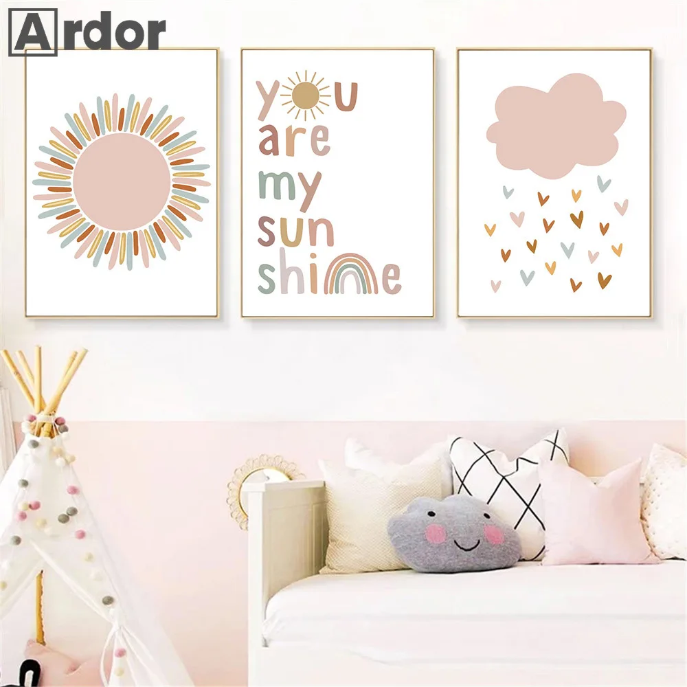 Plakaty z imieniem na zamówien – Baby Nursery You Are My Sunshine recenzja i cena
