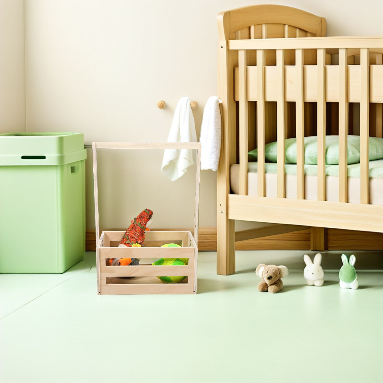 Drewniana skrzynia do przechow – Baby Nursery Storage recenzja i cena