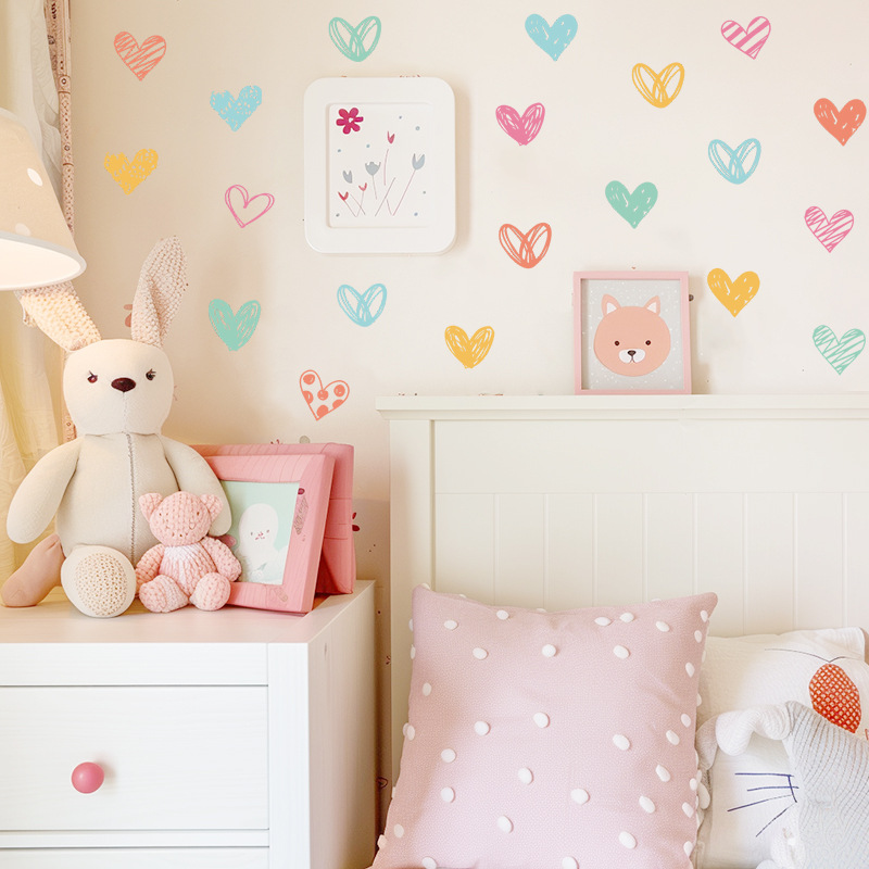 Nowe Kolorowe Naklejki Ścienne – Baby Nursery Wallpaper Girl recenzja i cena
