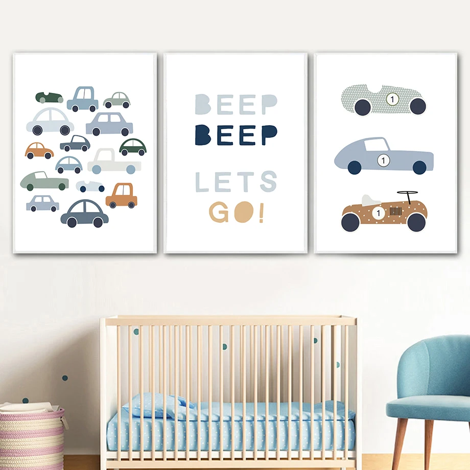 Bezramowe Obrazy na Płótnie z  – Baby Boy Nursery Quotes recenzja i cena