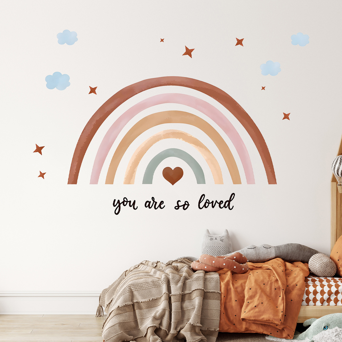 Naklejka ścienna w stylu boho  – Baby Nursery Wallpaper Girl recenzja i cena