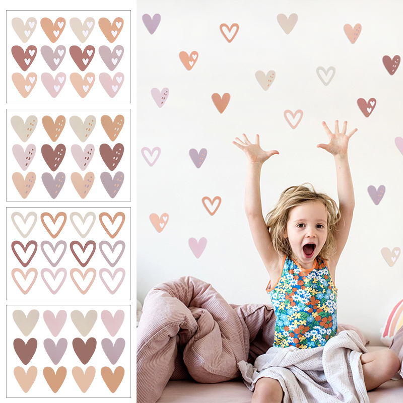 2pcs Lovely Hearts Ins Wall St – Baby Nursery Wallpaper Girl recenzja i cena