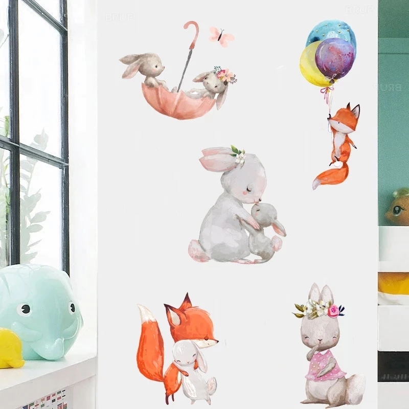 Śliczny Królik Niedźwiedź Gwia – Baby Nursery Wallpaper Girl recenzja i cena