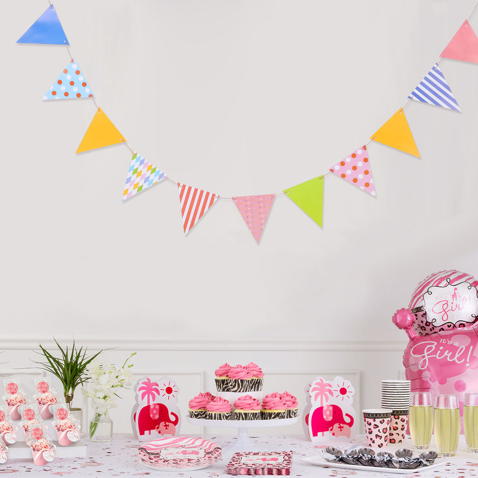 Girlanda z trójkątnych papiero – Baby Nursery Garland recenzja i cena