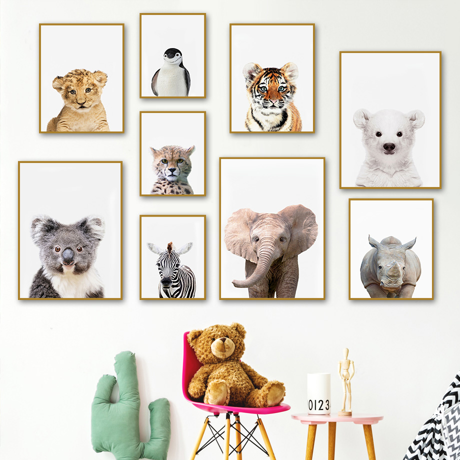 Dekoracje Ścienne do Pokoju Dz – Baby Nursery Zoo Animals recenzja i cena