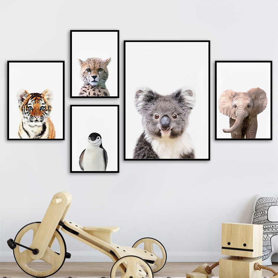 Dekoracje Ścienne do Pokoju Dz – Baby Nursery Zoo Animals recenzja i cena