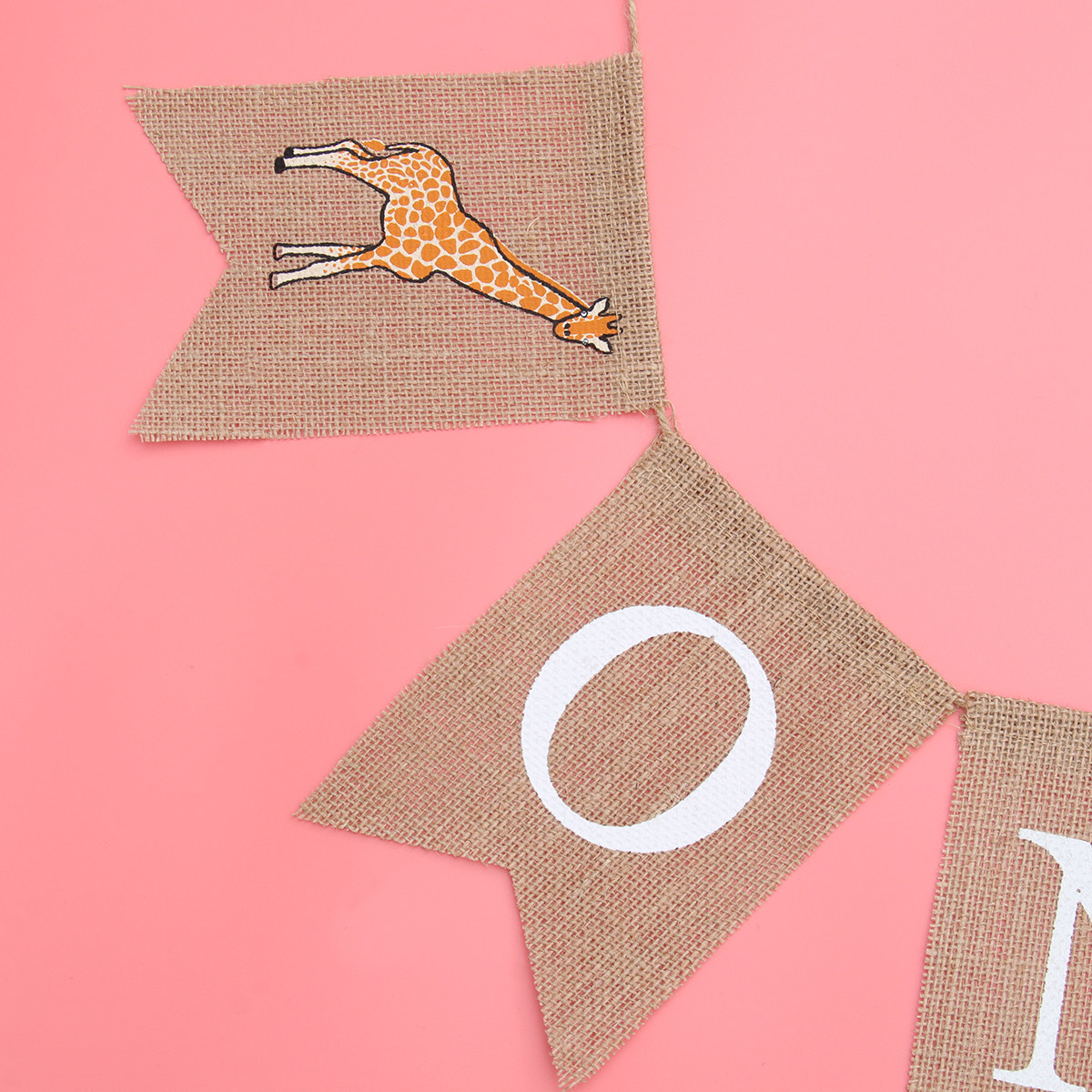 Girafa Lniany Baner Jednostron – Baby Nursery Garland recenzja i cena